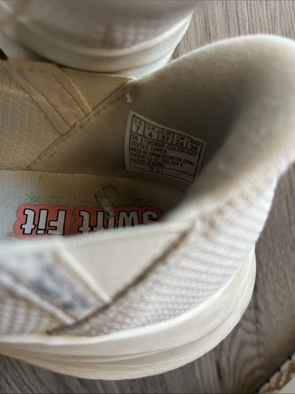 Lightweight Slip-On Knit Sneakers in Cream - Picture 6 of 6
